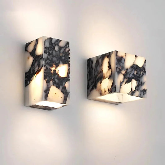 Xavis Up & Down Marble Wall Lamp