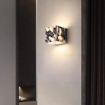 Xavis Up & Down Marble Wall Lamp