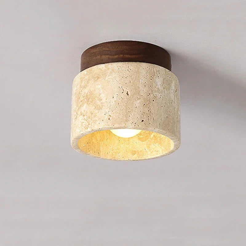 Gallen Travertine Ceiling Light
