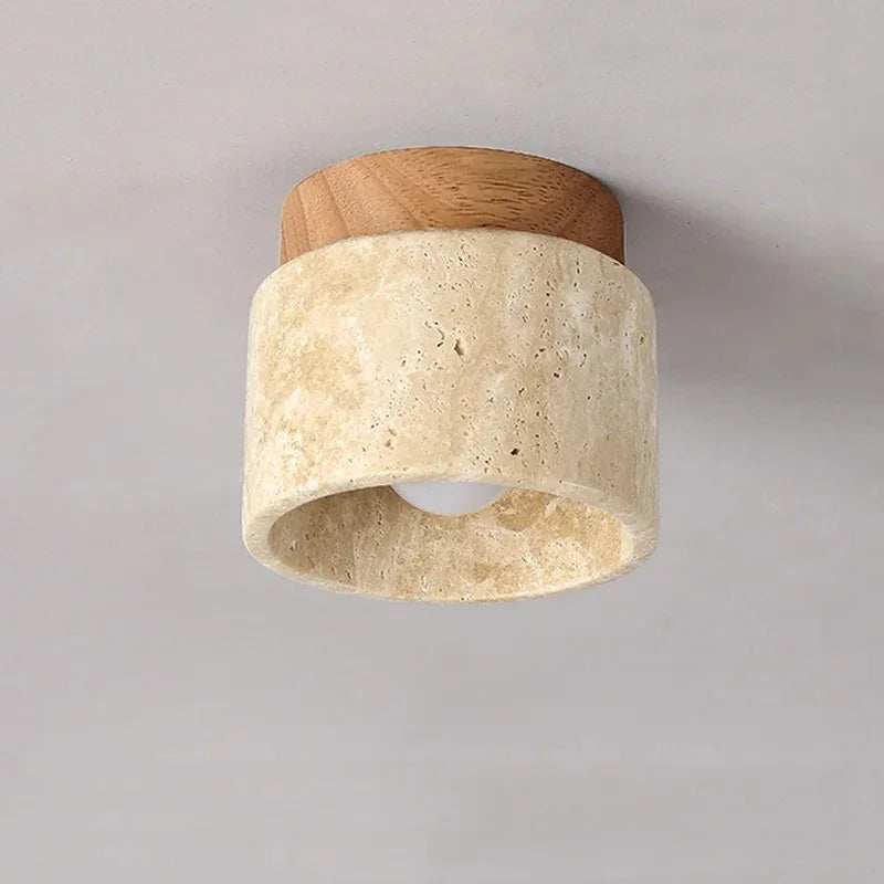 Gallen Travertine Ceiling Light