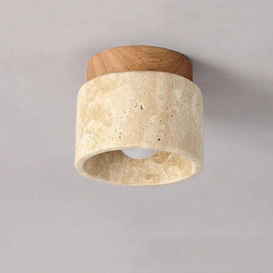 Gallen Travertine Ceiling Light
