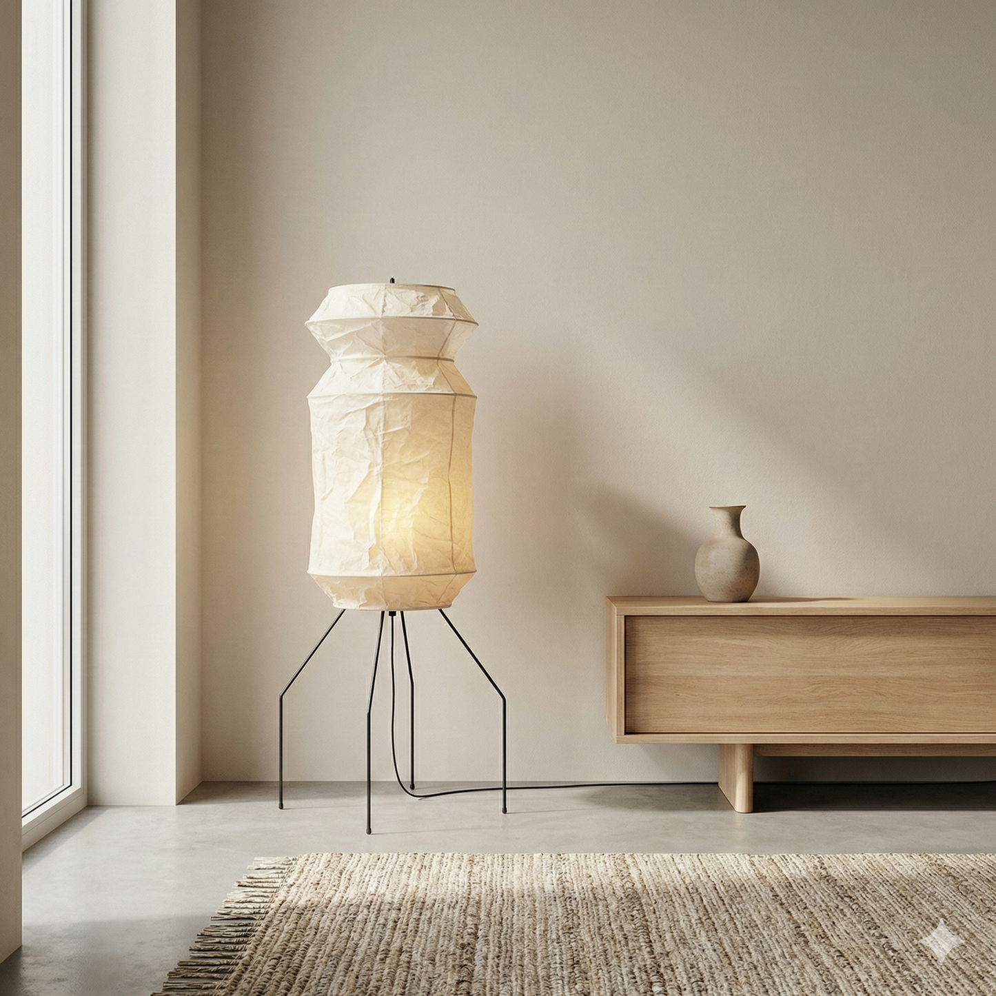 Akari Rice Paper Floor Lamp