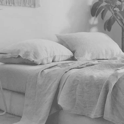 Jade Linen Bedding Set
