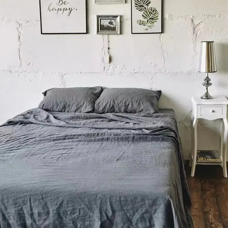 Jade Linen Bedding Set