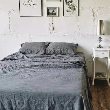 Jade Linen Bedding Set