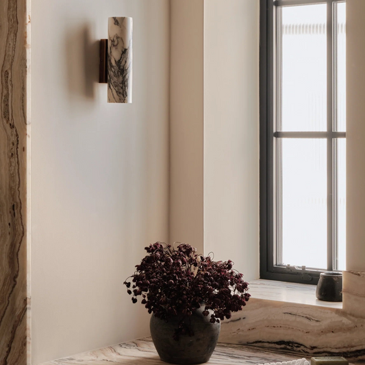 Nordic Up & Down Marble Wall Light