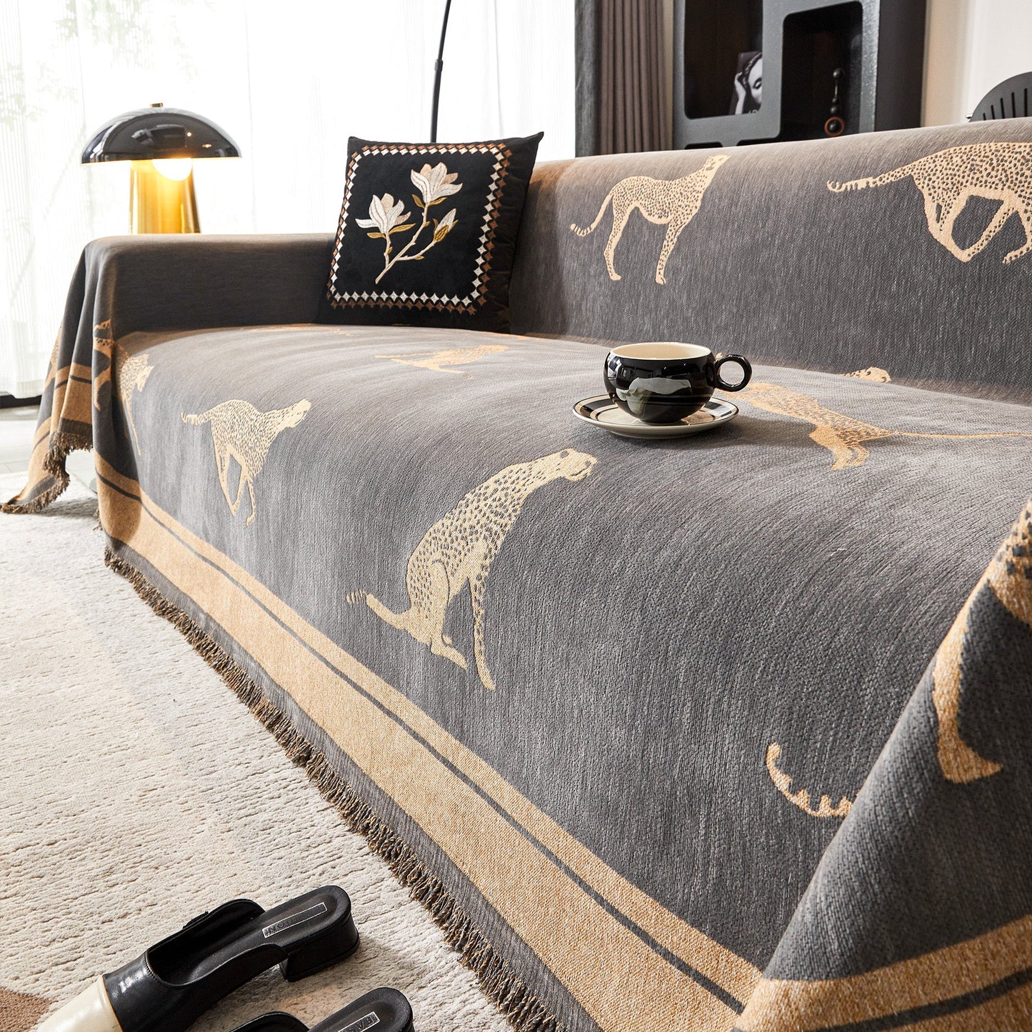 Cheetah Sofa Cover