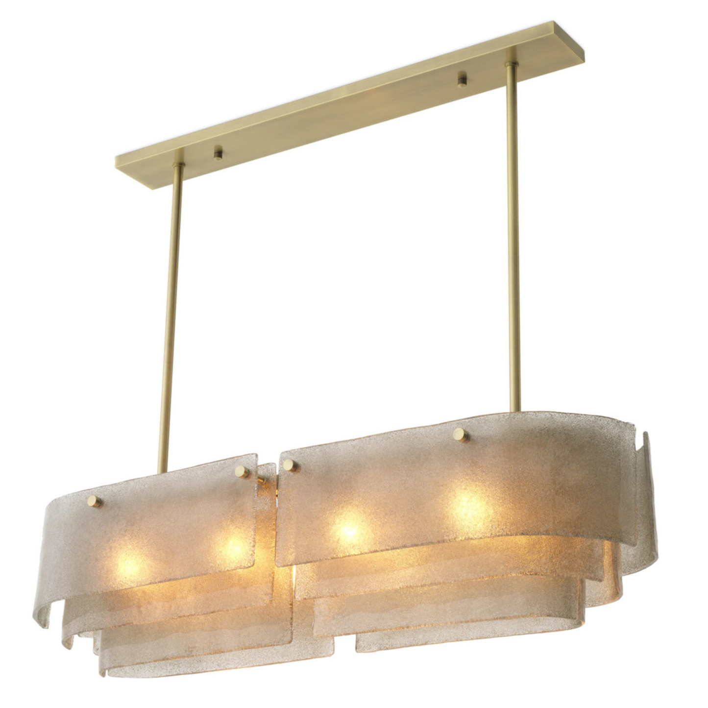 Valencia Glass Linear Chandelier