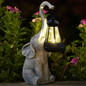 Solar Elephant Garden Lamp