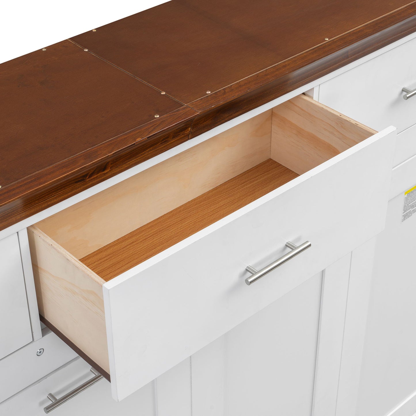 Twin Murphy Bed with 3 Drawers - White