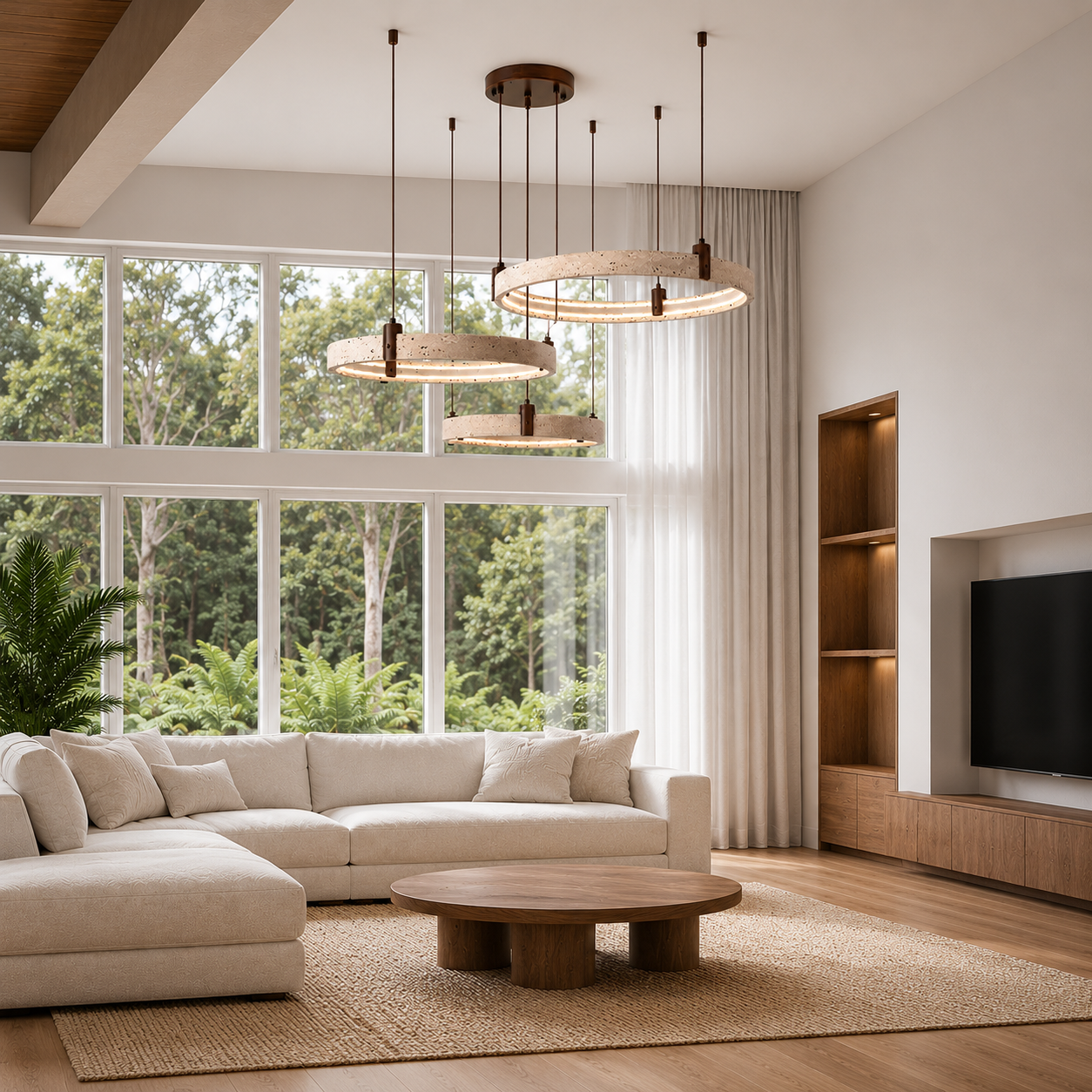 Chelsea Travertine  Pendant Light
