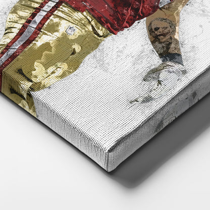 George Kittle Canvas Art – San Francisco 49ers Wall Decor