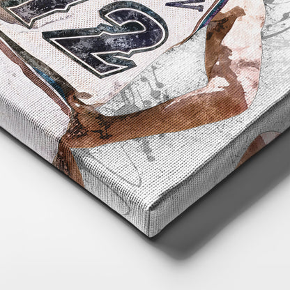 John Stockton & Karl Malone Canvas Art – Utah Jazz Wall Decor