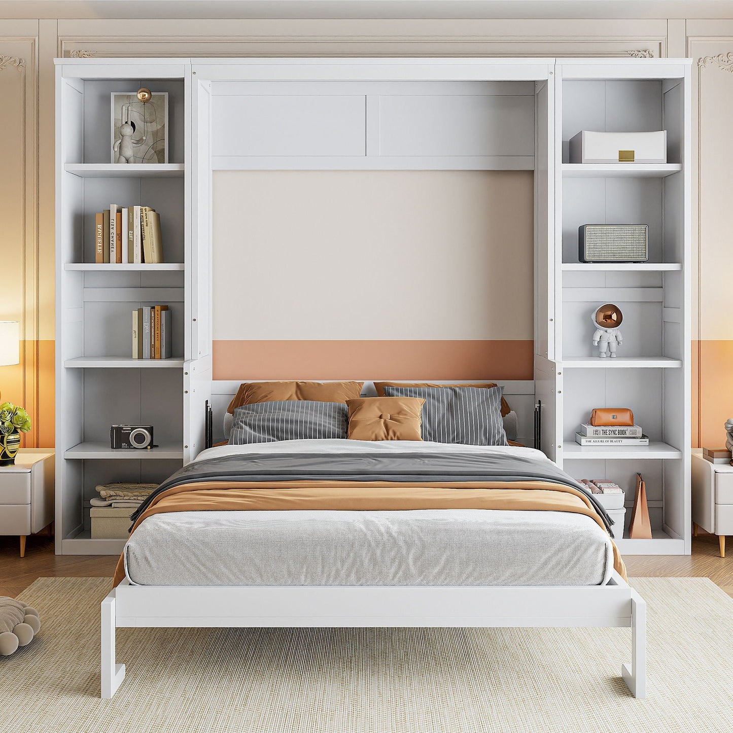 Murphy Bed with Desk & Bookshelf