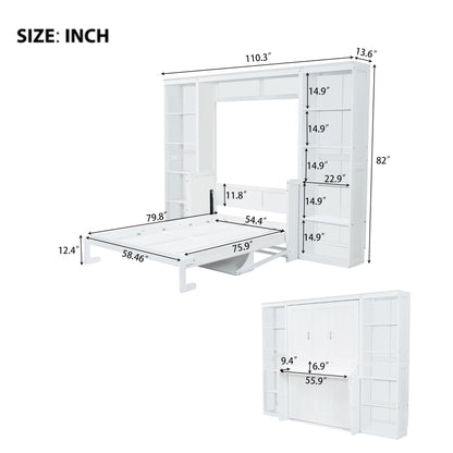 Murphy Bed with Desk & Bookshelf