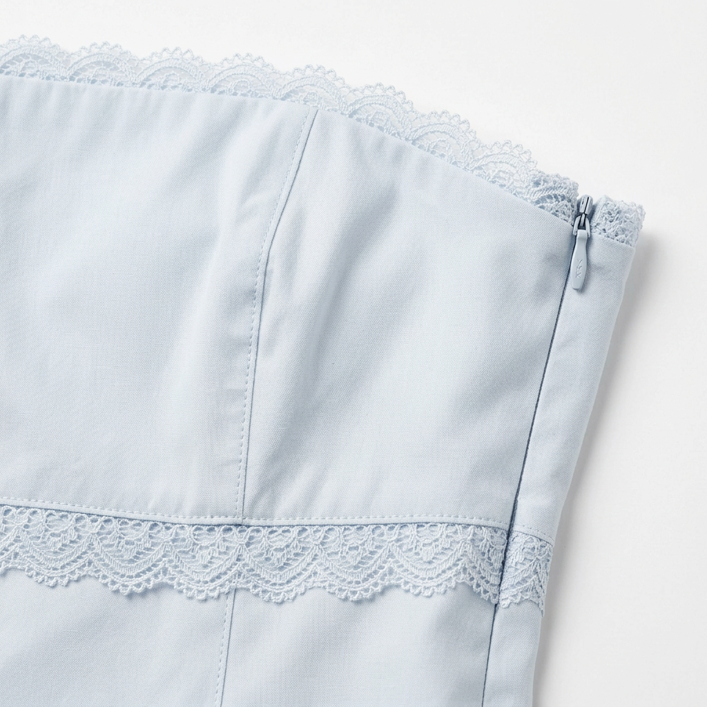 Chic Strapless Cala Lace Accent Party Mini - Modern Women's Sundress