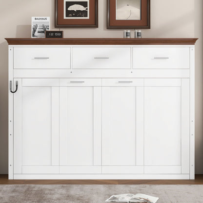 Twin Murphy Bed with 3 Drawers