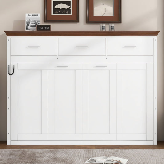 Twin Murphy Bed with 3 Drawers