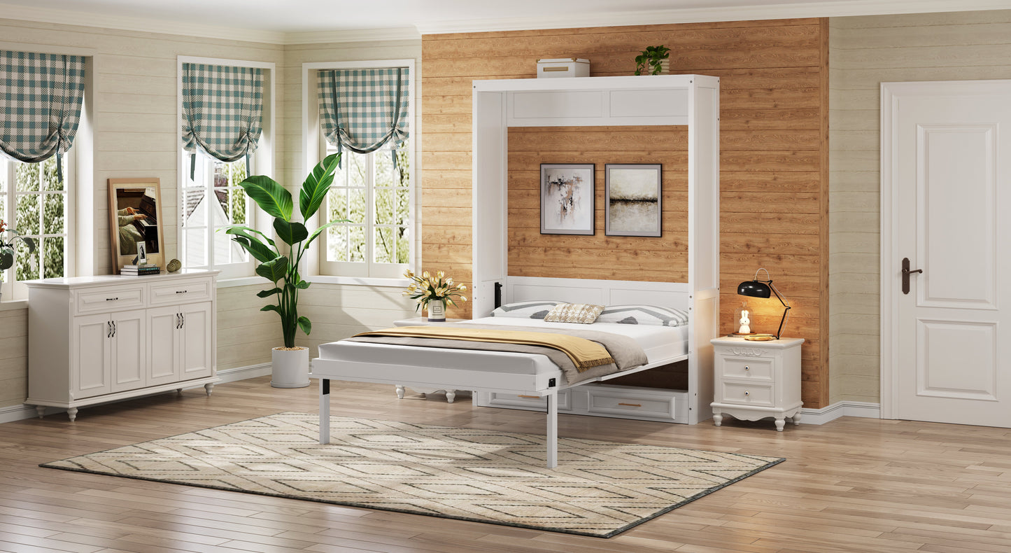 Full Murphy Bed with 2 Drawers