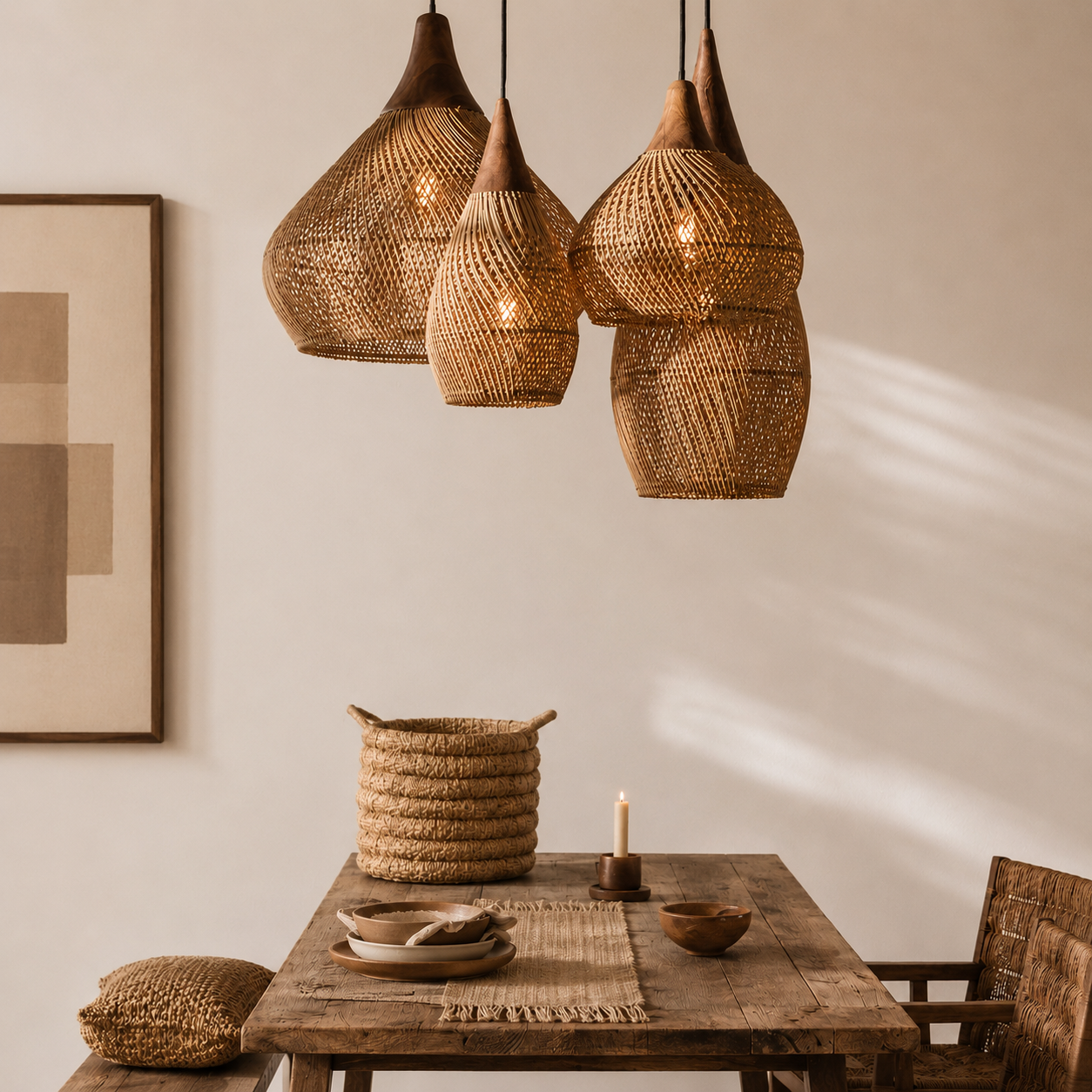 Ibiza Rattan Pendant Light