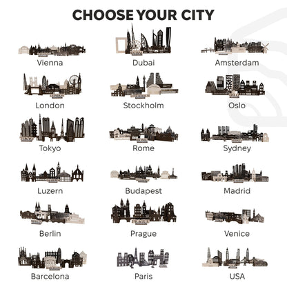 Wooden Travel Decor Memory City – Amsterdam