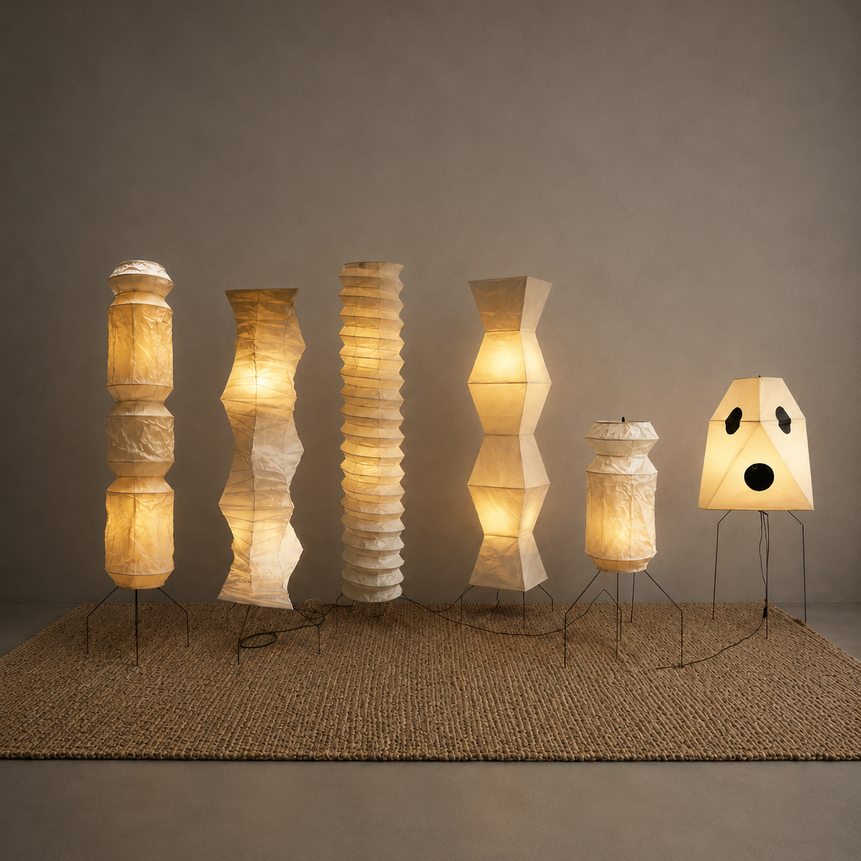 Akari Rice Paper Floor Lamp